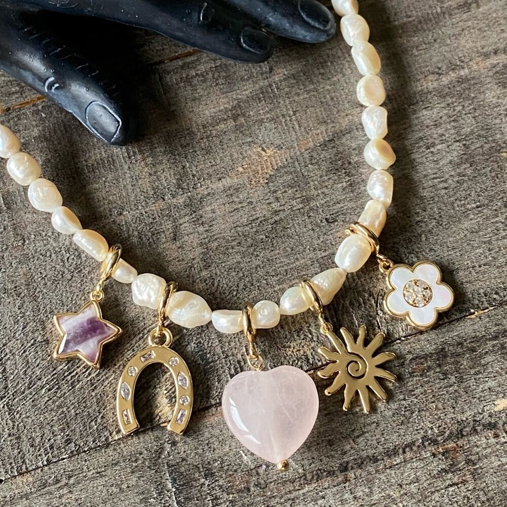 NEW FP x Luna Norte Freshwater Pearl Charm Necklace